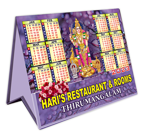 Table Calendar with Pen Stand